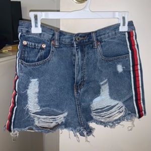 Dark Blue Denim Shorts